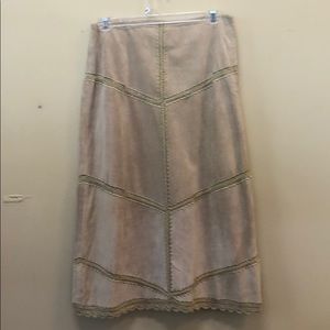 Suede skirt